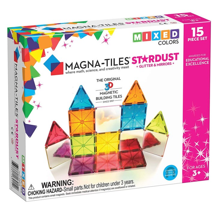 Magna-Tiles Magna-Tiles Stardust 15 Pieces Set #18915  5+ years