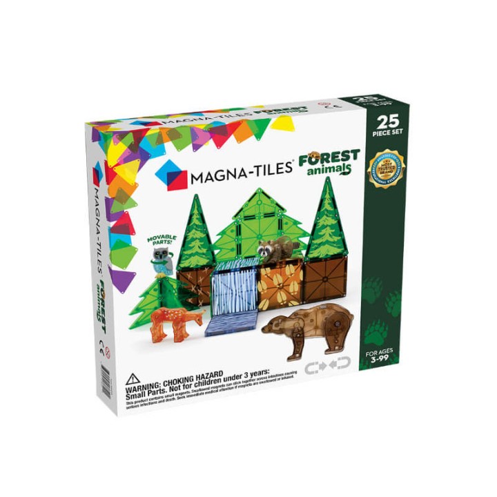 Magna-Tiles Magna-Tiles Forest Animals 25 Pieces Set #22225  3+ years
