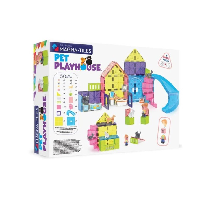 Magna-Tiles Magna-Tiles Pet Playhouse 50 Pieces Set 252050  4+ years