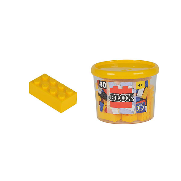 Simba Blox 40 Yellow 8 Pin Bricks In Box 104118857
