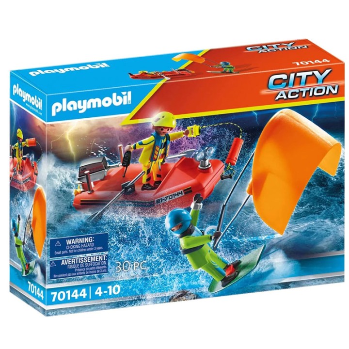 PLAYMOBIL Epicheίrisi diάsosis Kitesurfer me skάfos 70144  4+ years