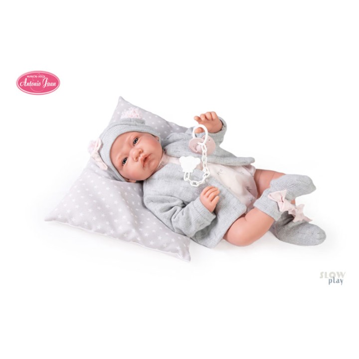 Antonio Juan Dolls Newborn With Pillow And Jacket 33086  3+ years
