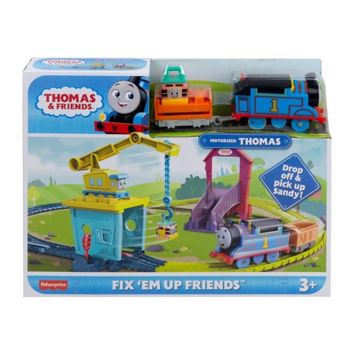 Mattel TOMAS TO TRENAKI -PISTA & STAThMOS EPISKEYON ME TIN KARLI & TI SANTI HDY58