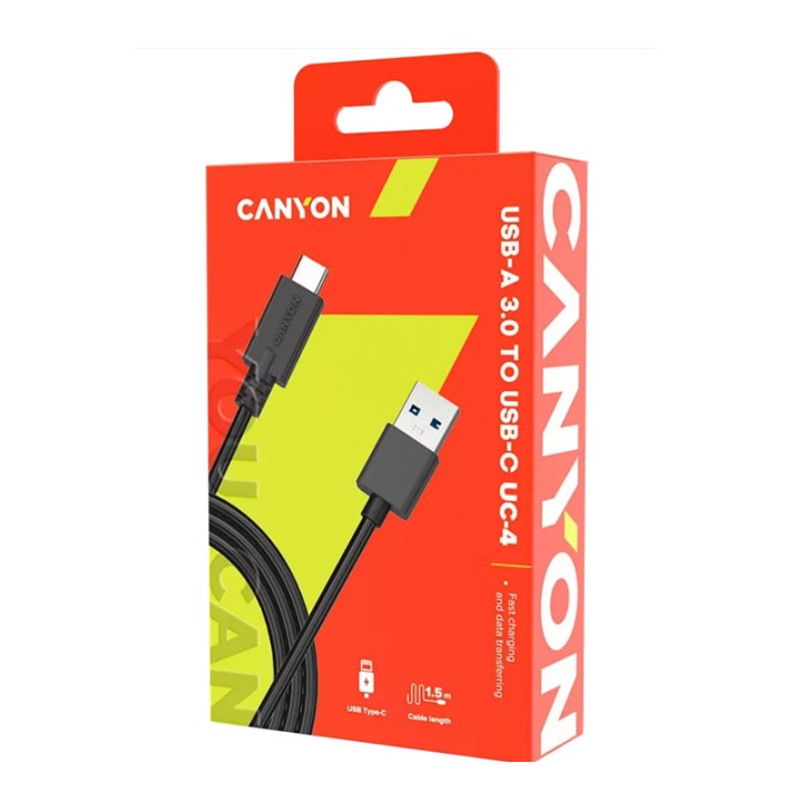 Canyon Charge & Data Cable Usb Type C - Usb 3.0 Uc-4  6+ years