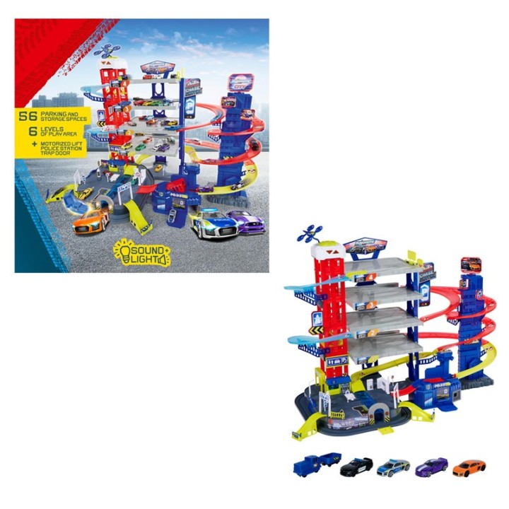 Majorette Majiorette Majorette Super Chase Center+5 Vehicles 8502009000  3+ years