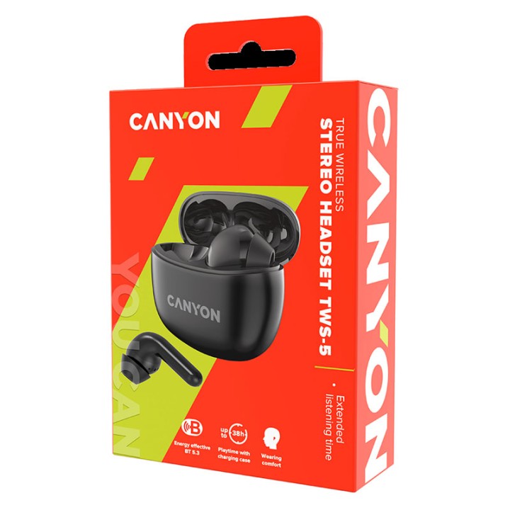 Canyon True Wireless Stereo Headset Tws-5  9+ years