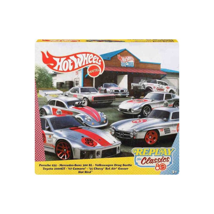 Hot Wheels  Aytokinitakia Mattel 80 Chronia - Set Ton 7 Jhf01  3+ years