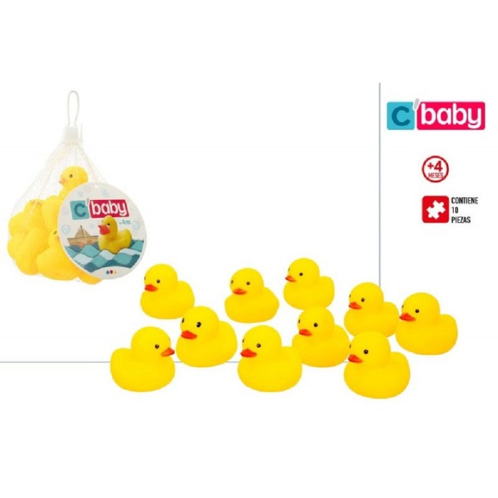 Cbaby - Pack Of 10 Vinyl Ducklings 45790  12+ years