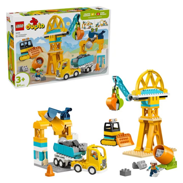 LEGO Duplo Town 10476 3 In 1 Construction Site And Vehicles  3+ years
