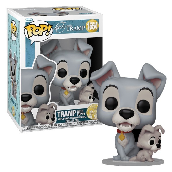 Funko POP! Disney: Lady & The Tramp (70Th Anniversary) - Tramp With Puppy #1554  8+ years