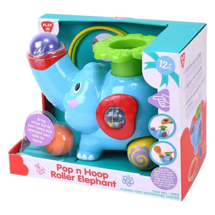 Play Go Elefantaki Pop N Hoop Roller B/O 2993-2994