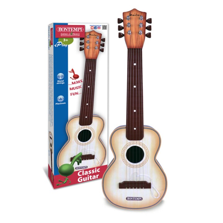 Bontempi    55 Cm Plastic Guitar Wood Finish 20 5510  3+ years