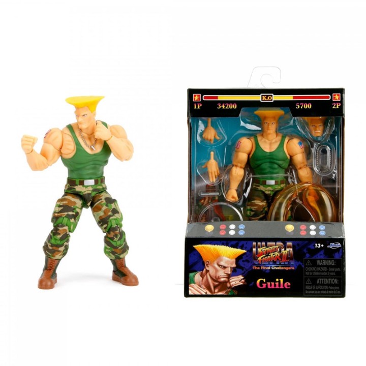 Jada Street Fighter Ii Guile 6" Figure  4+ years
