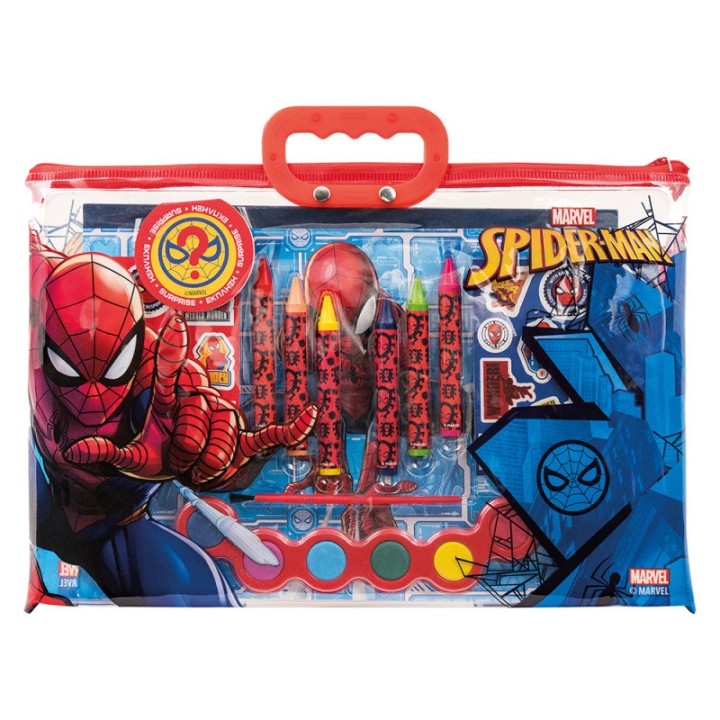 AS Company SET ZOGRAFIKIS DIAFANI Bag SPIDERMAN 1023-68003  4+ years