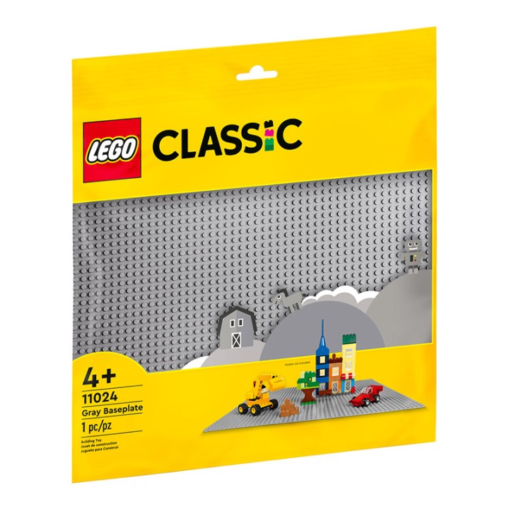 LEGO Gray Baseplate 11024  3+ years