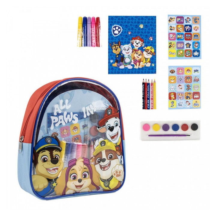 Cerda Backpack Painting Set Paw Patrol 23x22cm 20pcs 2700001591