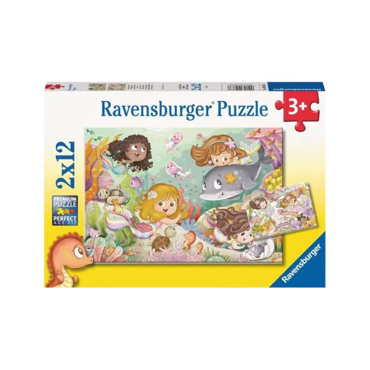 Ravensburger 2X12 Pcs Puzzle Fairies & Mermaids 05663