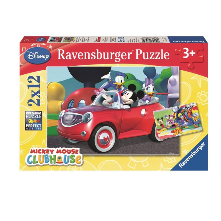 Ravensburger 07565 2X12 Pcs Puzzle Mickey,