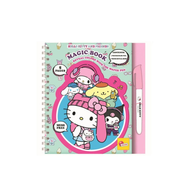 Lisciani Hello Kitty And Friends Waterbook In Display 8 03.13270