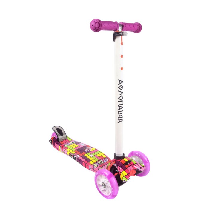 Physical education Scooter (Scooter) 3Trocho, With tires with lights, #16  3+ years