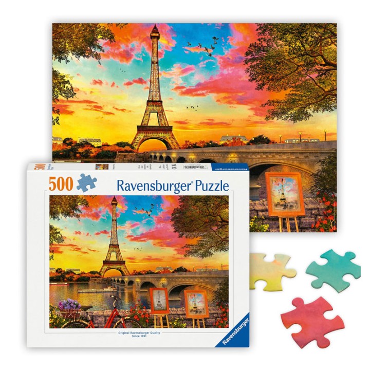 Ravensburger 500 Pcs Puzzle A Night In Paris Rav12000149