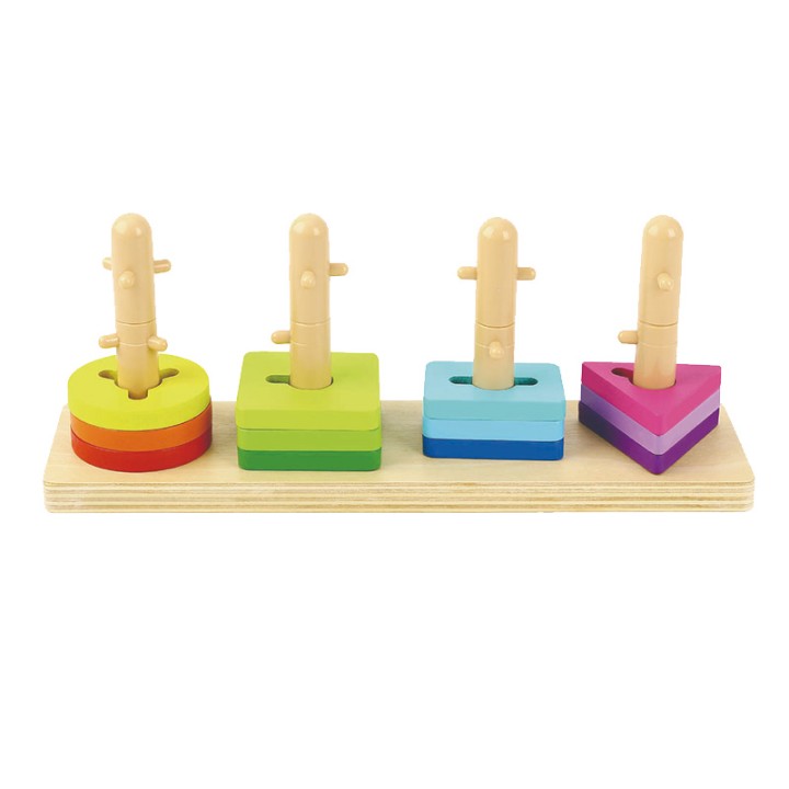 Tooky Toy Geometric Shapes to stack them up  Tk497