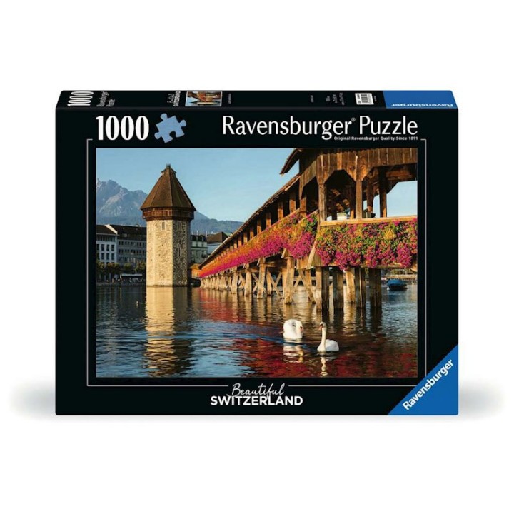 Ravensburger 1000 Pcs Puzzle C+R Luzern Kapellbrucke Rav12000359
