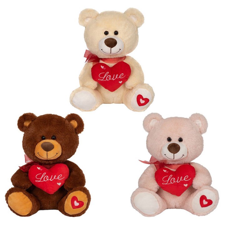 Teddy Bear Me Kokkini Kardia Se 3 Chromata 30Ek. 21752  12+ years