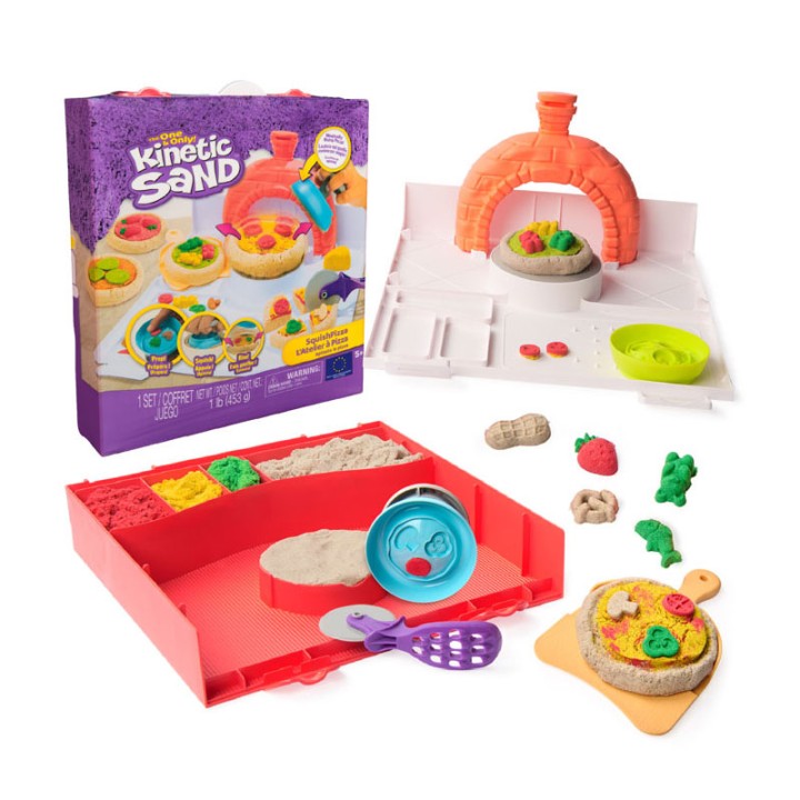 Spin Master Kinetic Sand: Squish Pizza Set 6072551