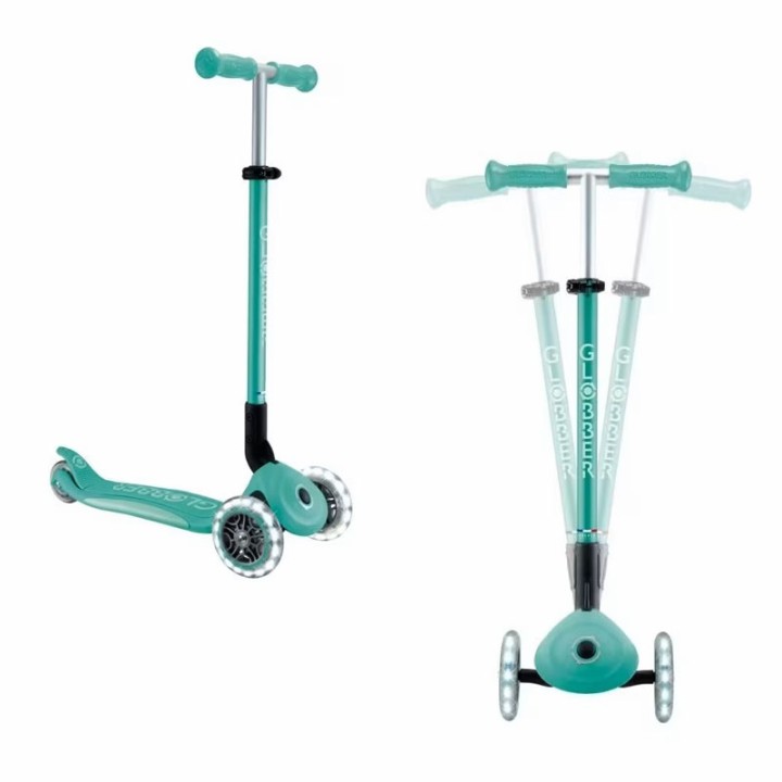 Globber  Scooter Elite Lights V2 Dark Mint 439-706-3  6+ years