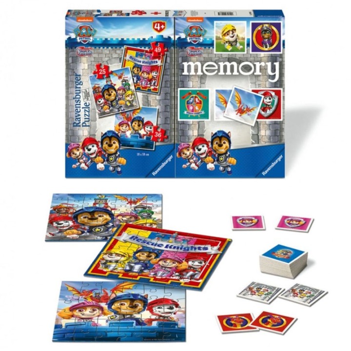 Ravensburger Memory + 3 Puzzles Paw Patrol 20983