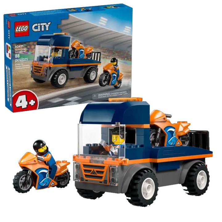 LEGO City 60491 Motorcycle Transporter  4+ years