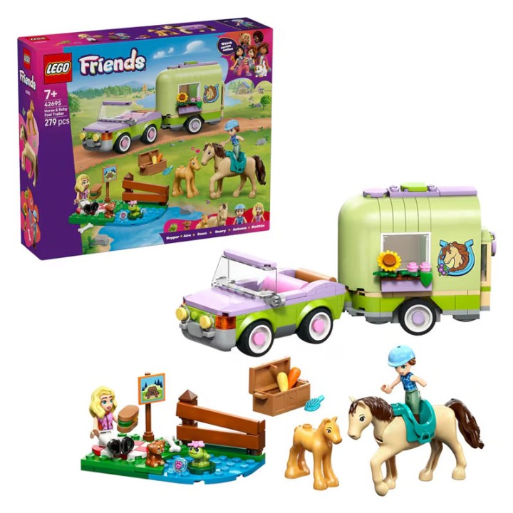LEGO Friends 42695 Horse & Baby Foal Trailer