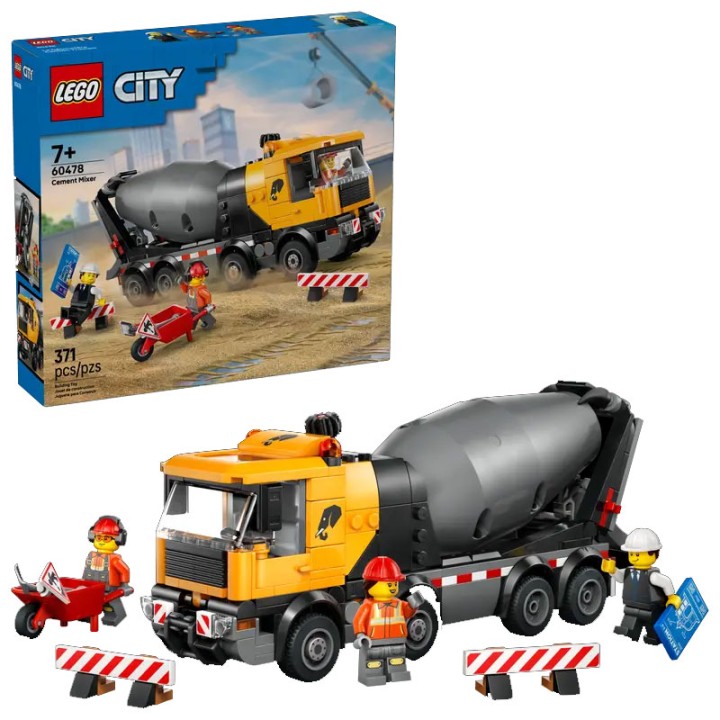 LEGO City 60478 Cement Mixer  3+ years