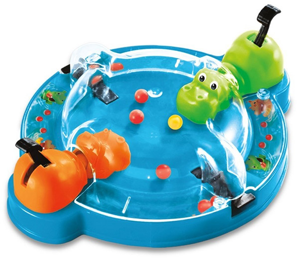 Hasbro Hasbro Hungry Hippos Grab Go - Board Game In Greek B1001  4+ years