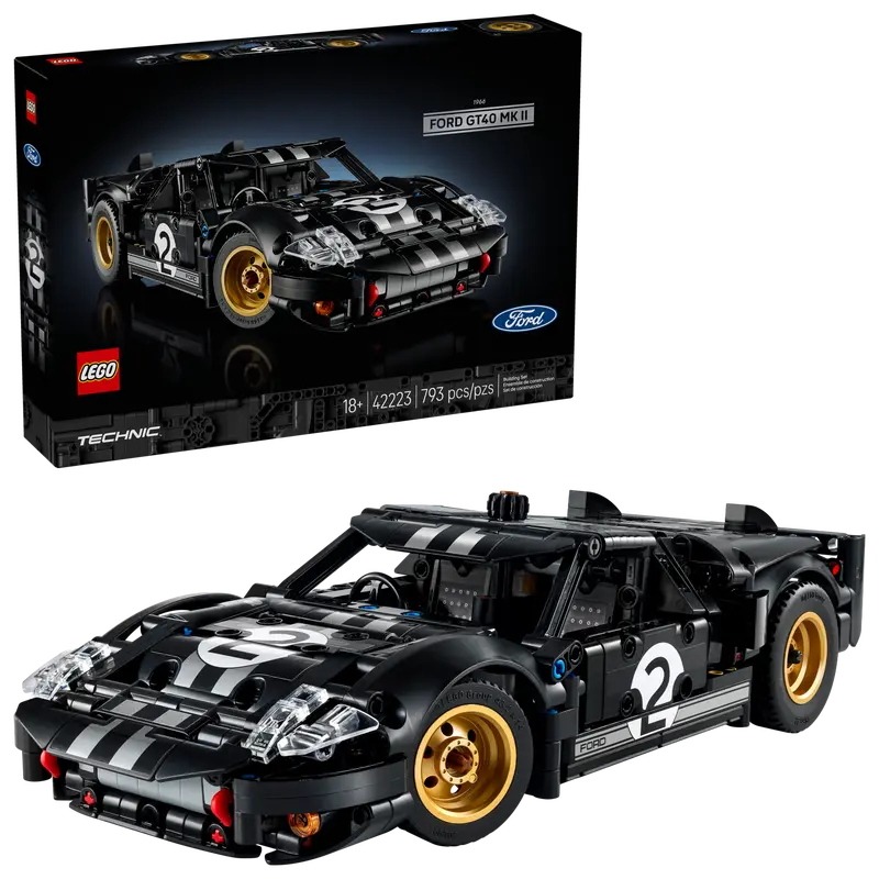 LEGO Technic 42223 1966 Ford Gt40 Mkii Race Car  3+ years