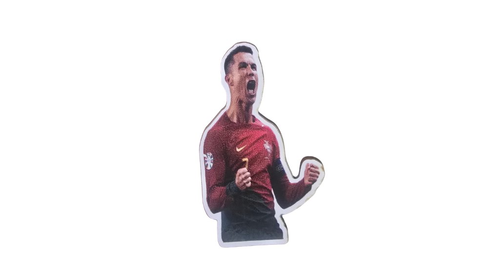 Wooden Decoration for Easter Candle – Cristiano Ronaldo Style