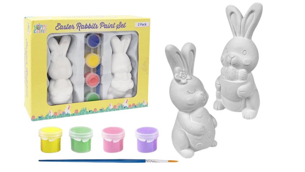 Paint Your Own Easter Rabbits Set – DIY Bunny Painting Craft Kit