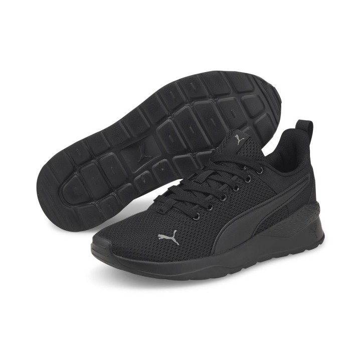 Puma Black-Ultra Gray Anzarun Lite Jr Unisex Size: 3.5