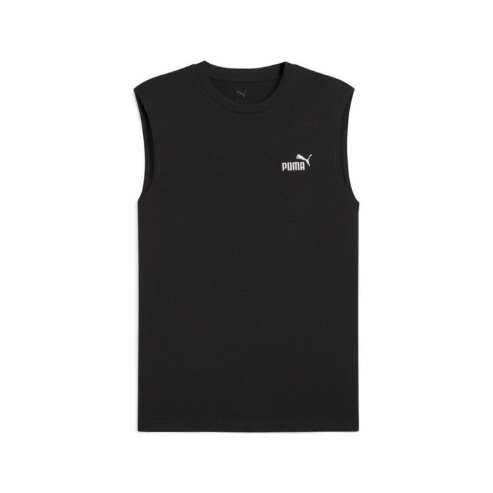 Puma Puma Black Ess No. 1 Logo Sleeveless T-Shirt Men'S Size: M