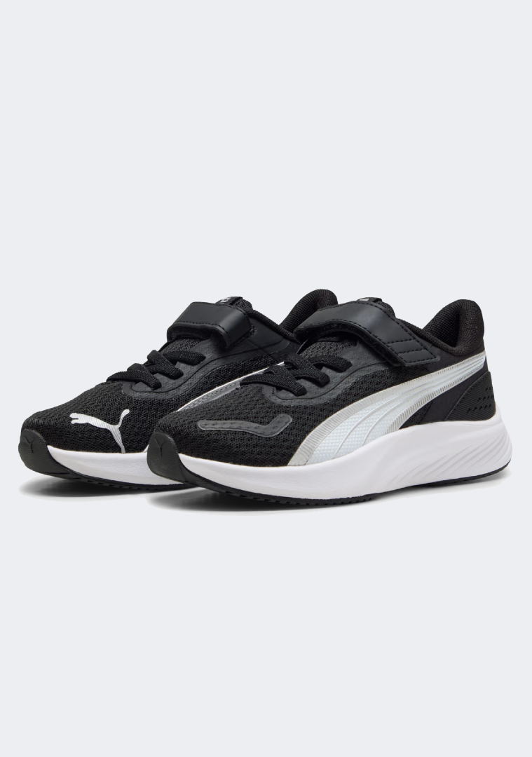 Puma Black-Puma White-Puma Silver Pounce Ac+ Inf Unisex Size: 6