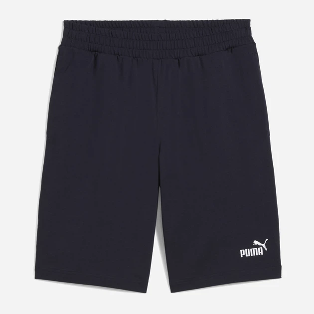 Puma New Navy Ess No. 1 Logo Jersey Shorts 10'' Men'S Size: S