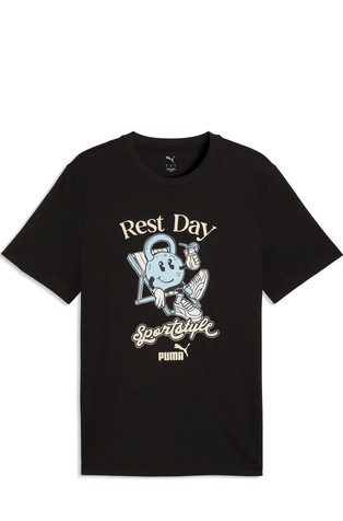 Puma White Graphic Quote T-Shirt Men'S Size: S