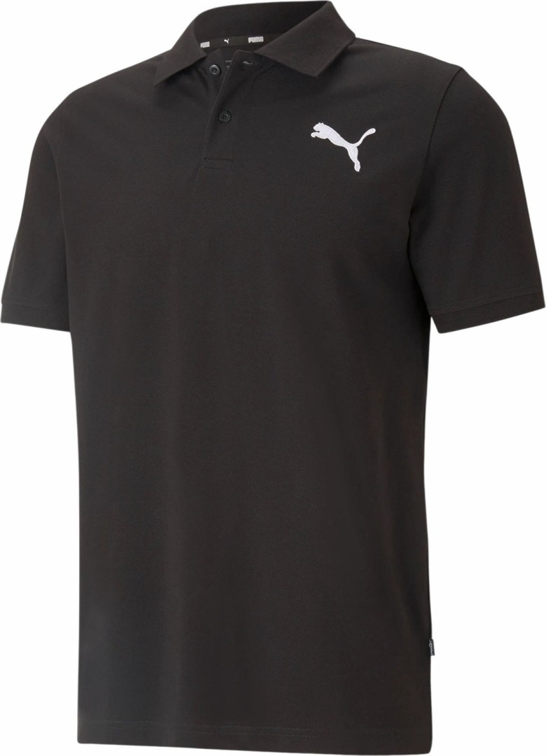 Puma Black Ess No. 1 Logo Pique Polo Men'S Size: S