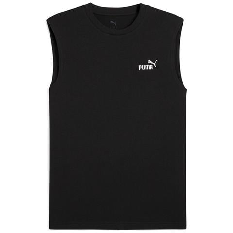 Puma Black Ess No. 1 Logo Sleeveless T-Shirt Men'S Size: S