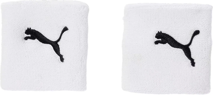 Puma White-Black Cat Wristband Unisex Size: 1