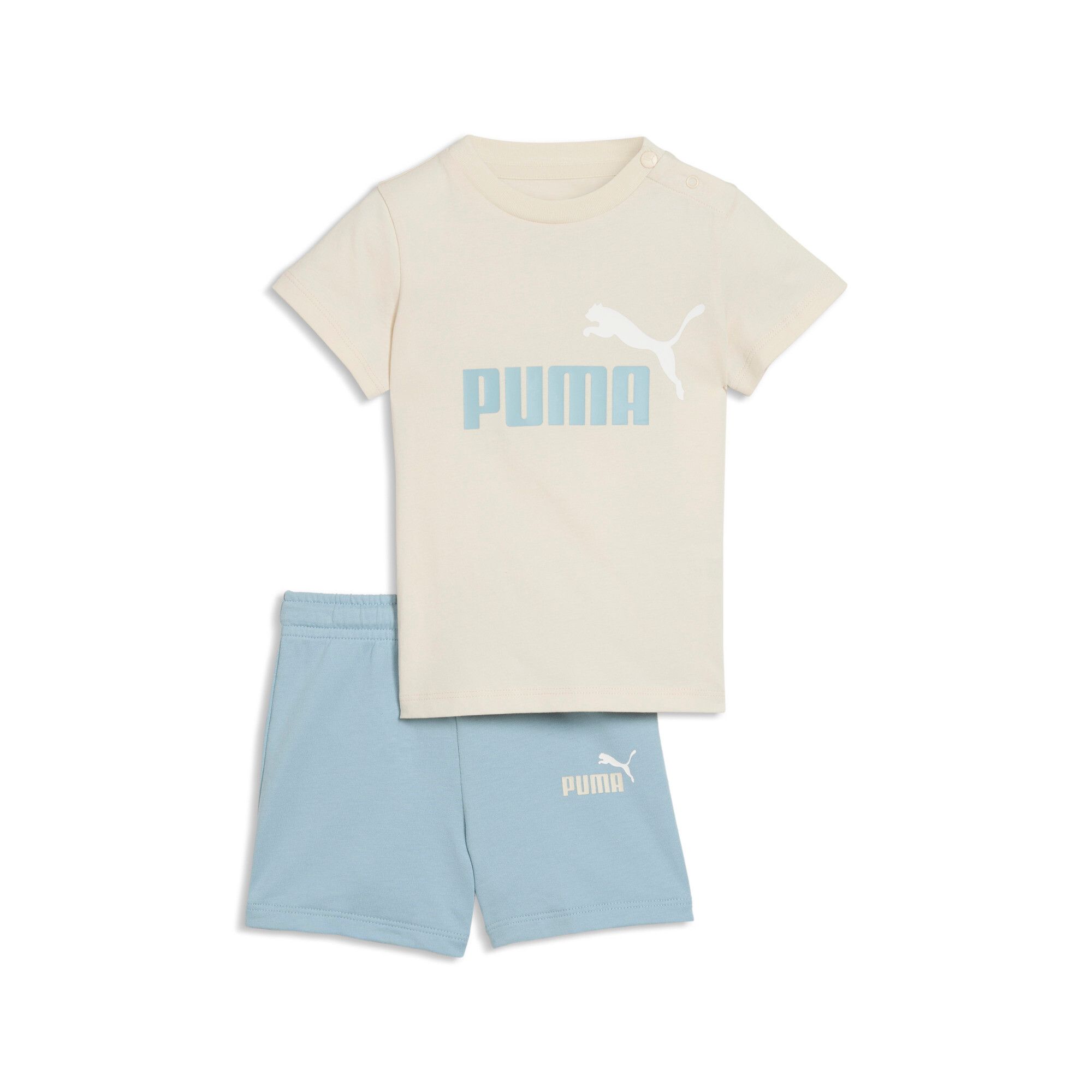 Puma Alpine Snow-Print Minicats Ess T-Shirt And Shorts Set Inf Unisex Size: 98