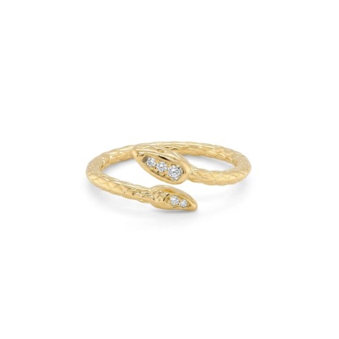 Goldplated (Silver 925) Leaf Wrap Ring