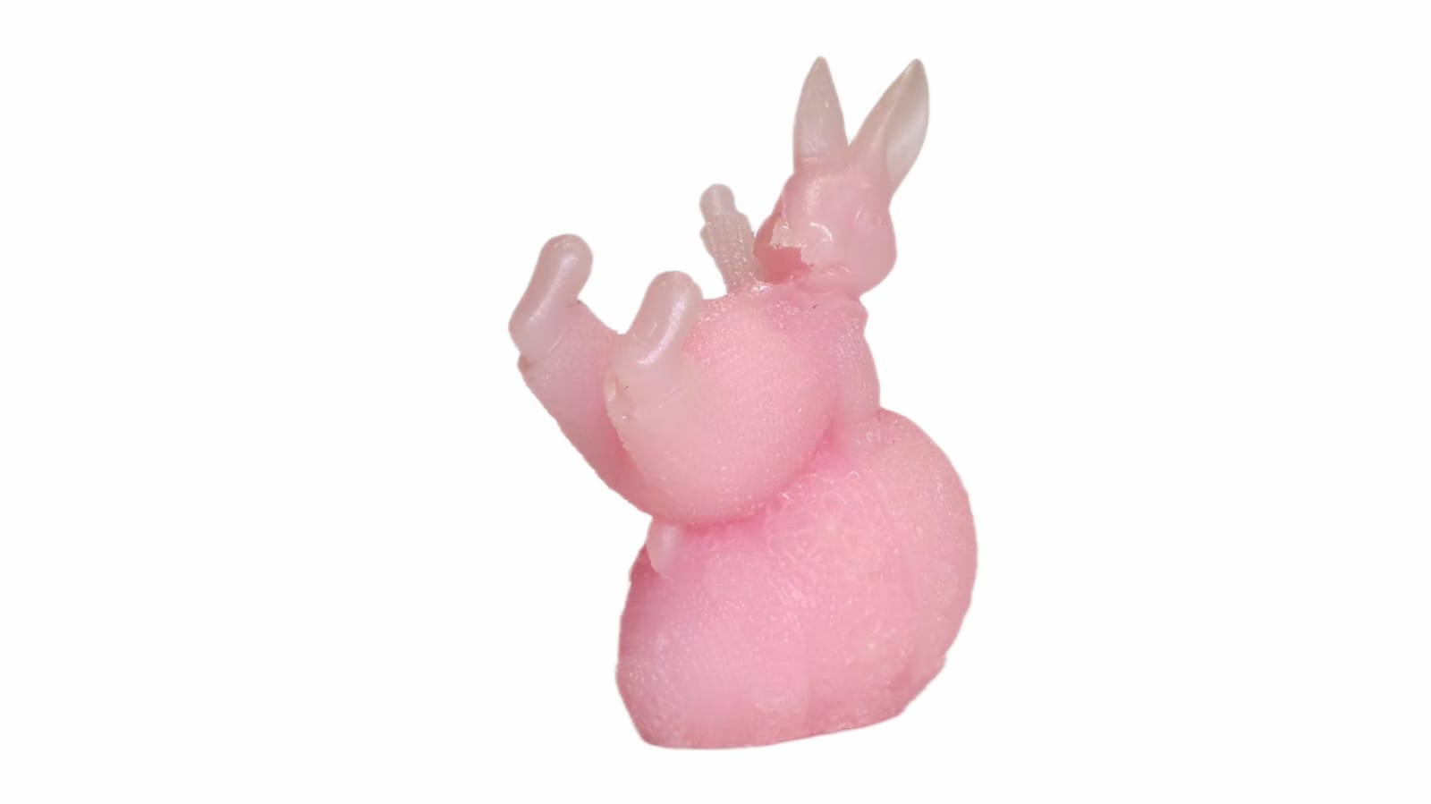 3D PINK EASTER  BUNNY WITH EGG. Cod.11