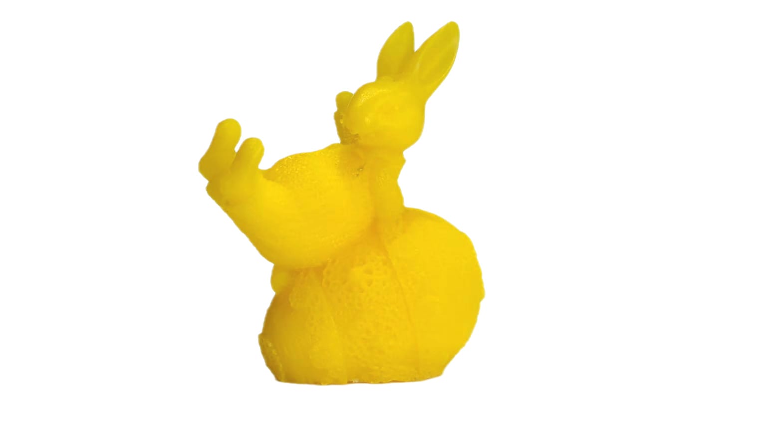 3D YELLOW EASTER BUNNY . Cod.13